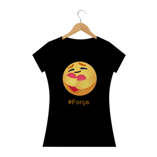 Nome do produtoCamisa Feminina Emoji #Força +Cores