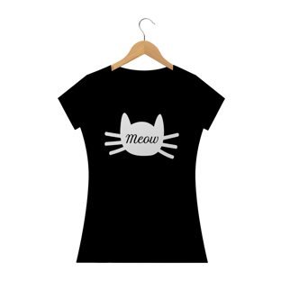 Nome do produtoCamisa Feminina Preta Gato +Cores