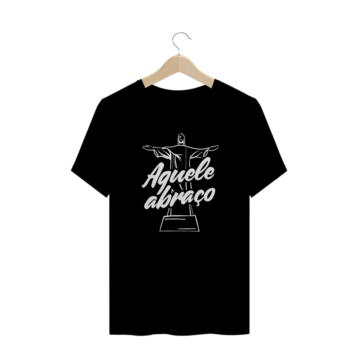 Nome do produto: Abraço Carioca / T-Shirt Prime Masculina Preta