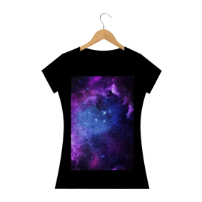 Camiseta feminina galaxia
