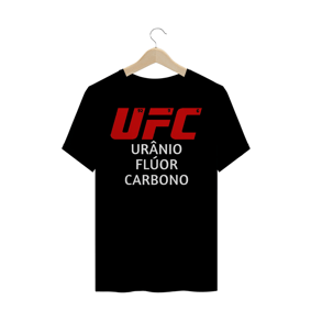 Camisa Urânio, Flúor e Carbono (UFC) Preto/ Azul Marinho