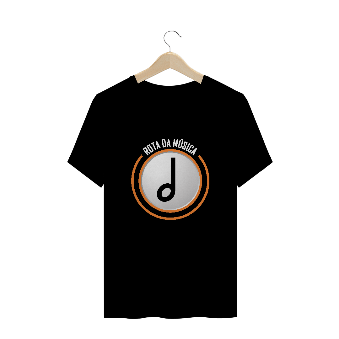 Nome do produto: Camiseta logo Rota da Música - preta, vermelha, azul marinho.