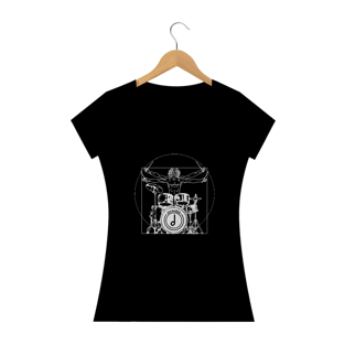 Nome do produtoBaby Look Drummer Four - preta, azul royal, vermelha, azul marinho.