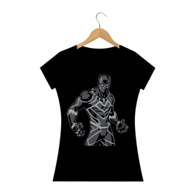 Camiseta Feminina Pantera Negra  