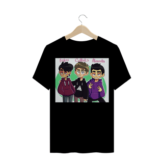 Nome do produto Camiseta Felps, Cellbit e Alan ( Modelo 2 )