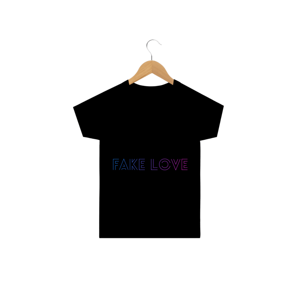 Nome do produto: CAMISETA INFANTIL fake love bts