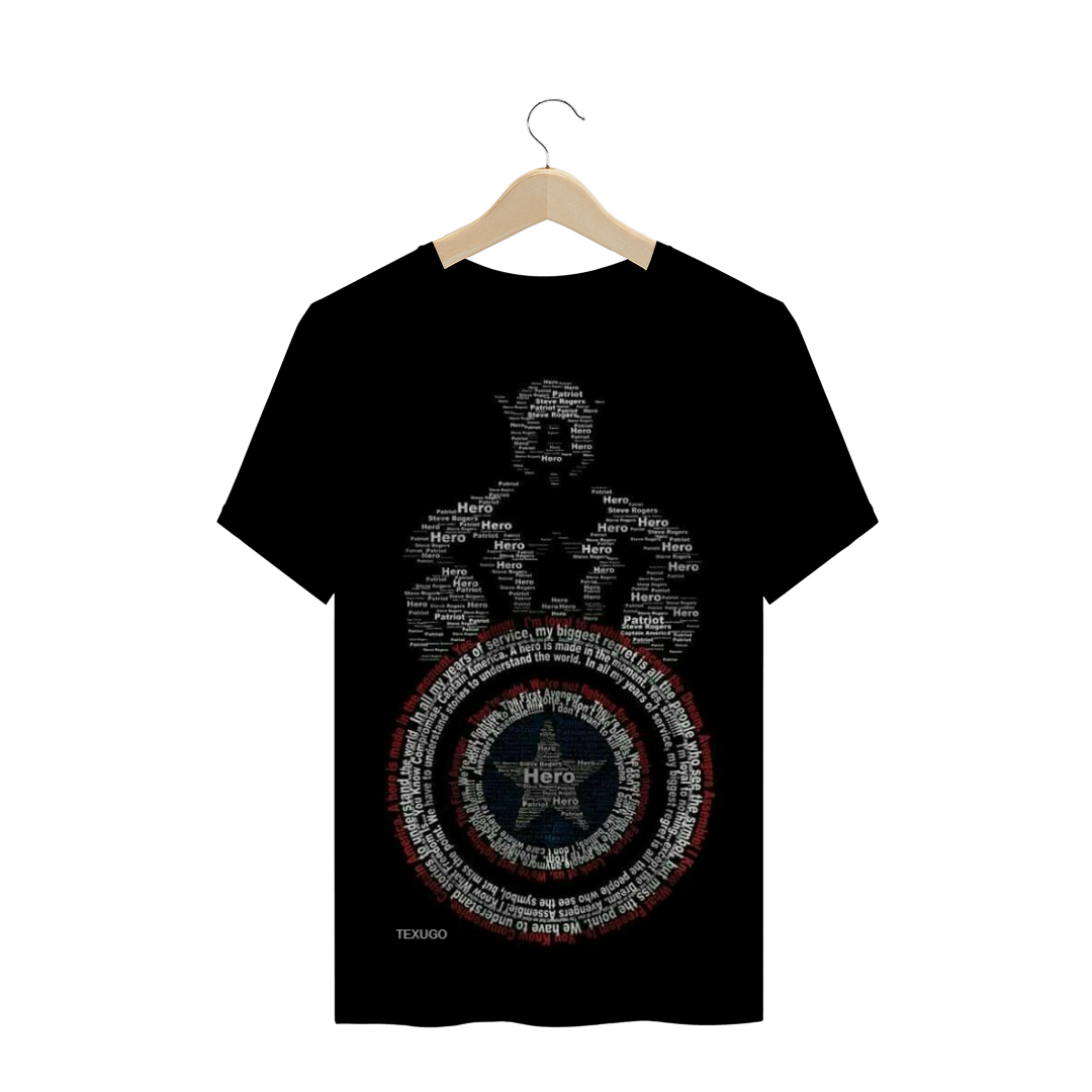 CAMISETA CAPITÃO AMÉRICA HERO