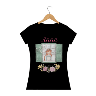 Nome do produtoCamiseta feminina Anne na janela