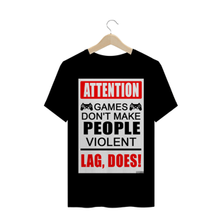 Nome do produtoCamiseta Games não tornam as pessoas violentas