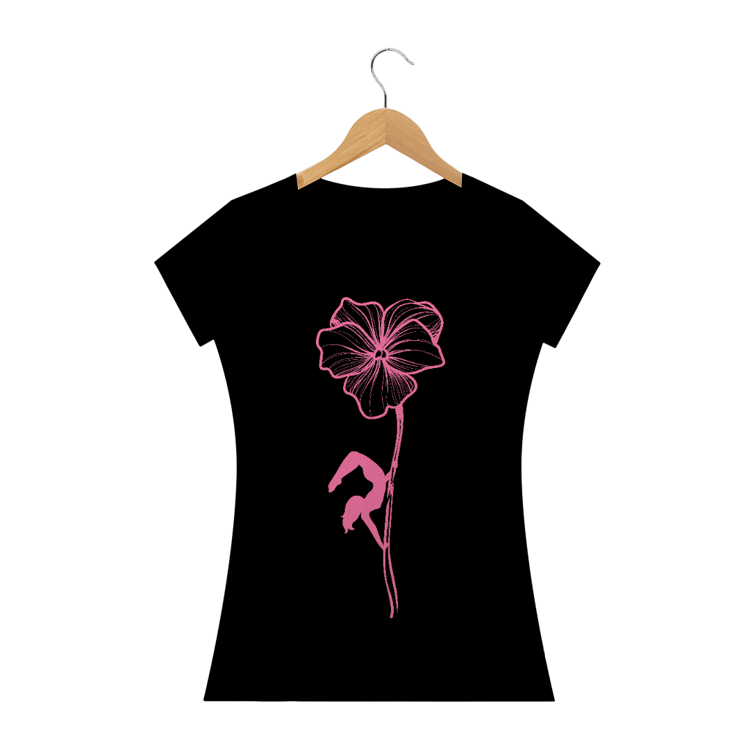 Camiseta Pole Flor Baby Long Quality