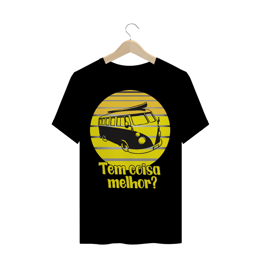Nome do produto: CAMISETA PLUS SIZE - KOMBI TEM COISA MELHOR?