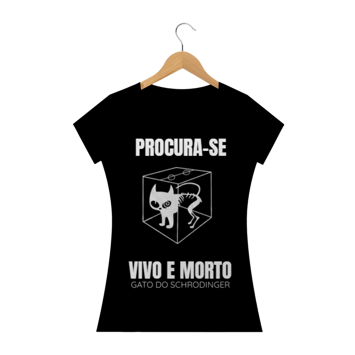 Camiseta Gato do Schrodinger Fem.