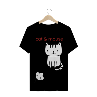 Nome do produtoCamiseta plus size gato e rato