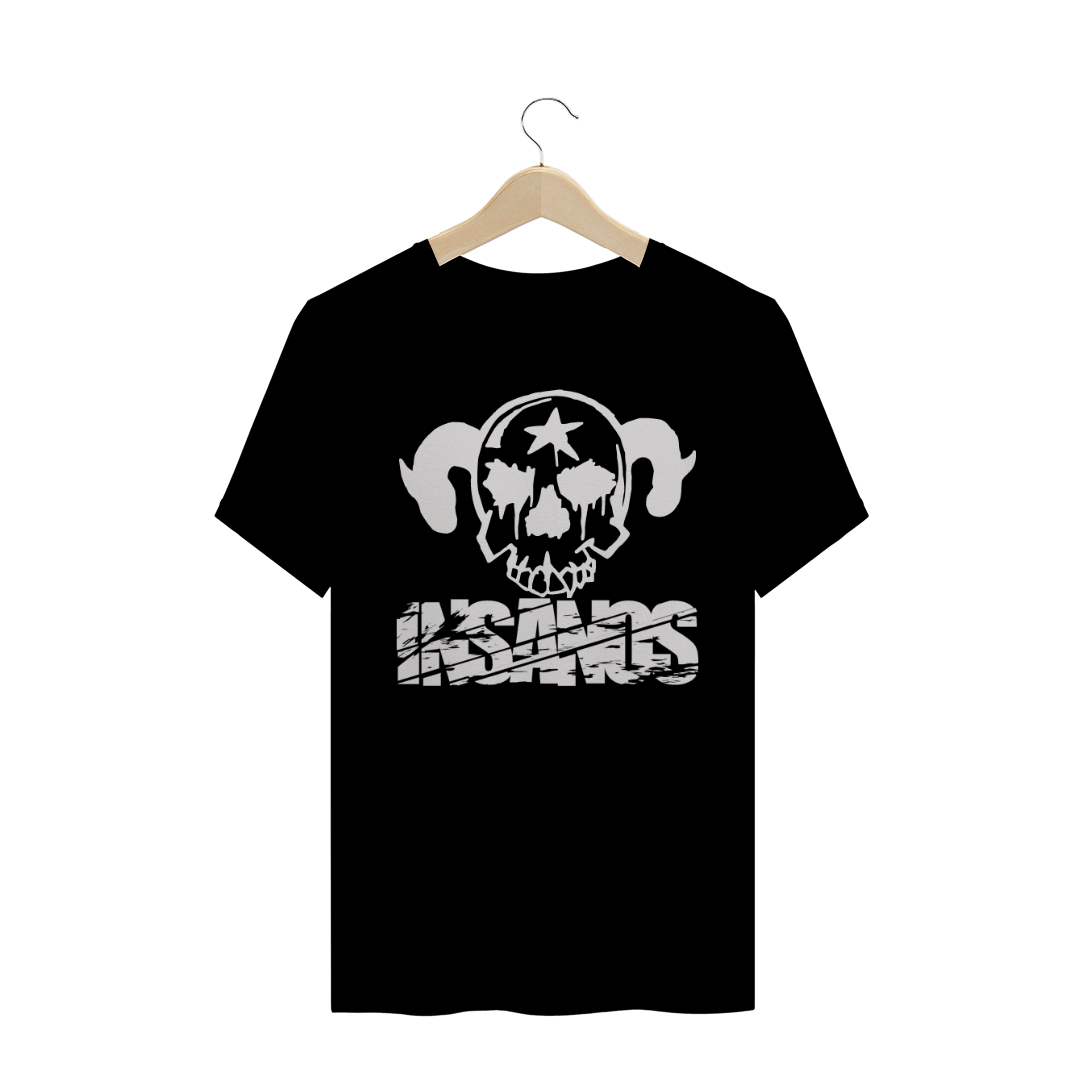 Nome do produto: Camiseta Plus Size Insanos Caveira Branca