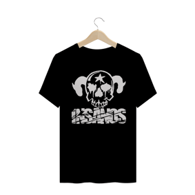 Camiseta Plus Size Insanos Caveira Branca