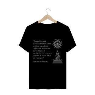 Nome do produtoCamiseta Vegana Unissex Mahatma Gandhi