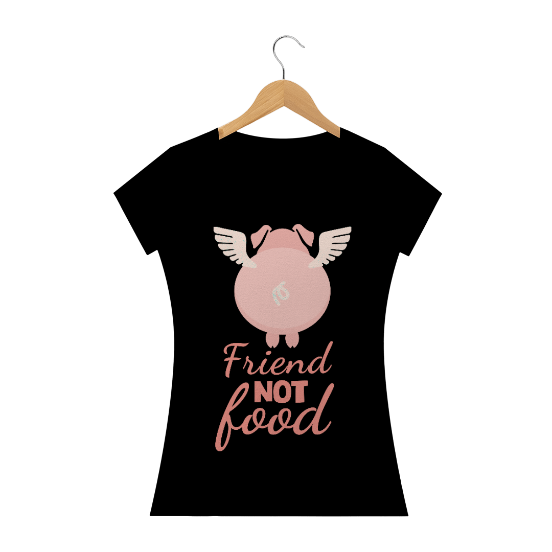 Nome do produto: T-Shirt Porquinho com asas - T-shirt Vegana