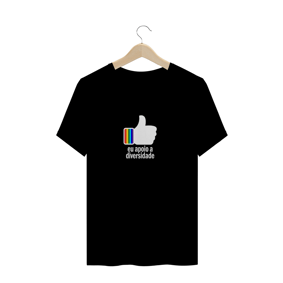 T-shirt escura eu apoio