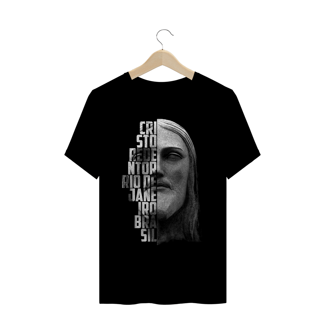 Nome do produto: Camiseta Masculina Cristo Redentor rosto 5