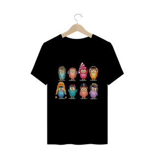 Nome do produtoCamiseta Corujinhas (animais)