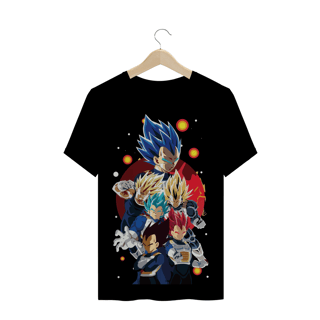 Camiseta dragon ball Vegeta transformações