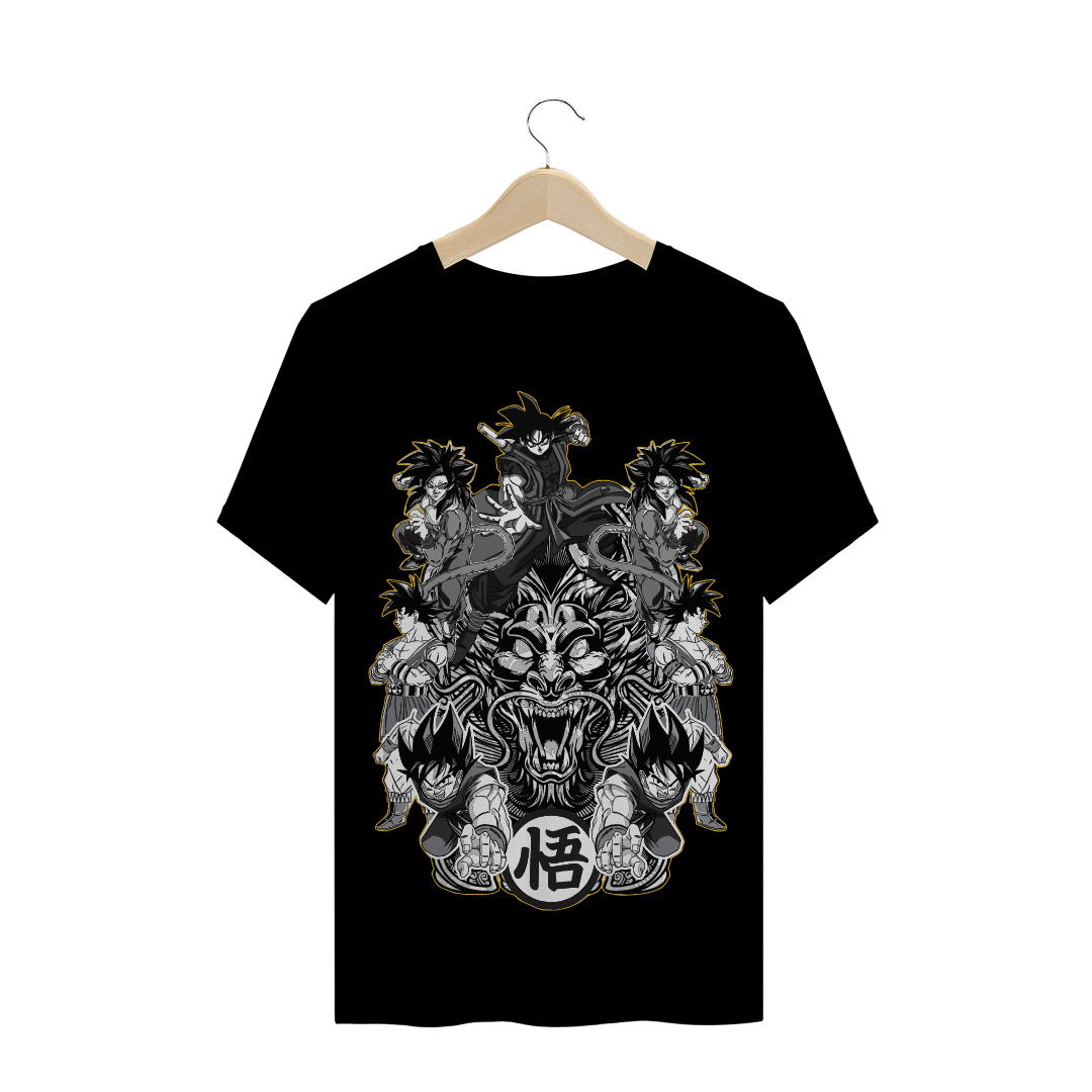 Nome do produto: Camiseta dragon ball Goku transformações