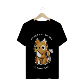Camiseta Não Sou Antissocial (gatos)