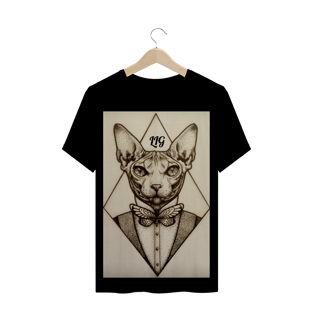 Nome do produtoCamisa Masculina Elegance Cat Life Is Good
