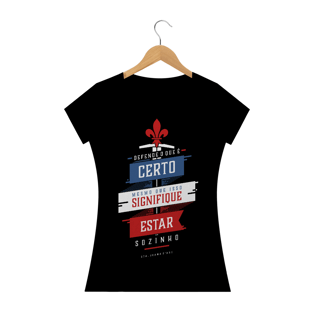 Nome do produtoCamiseta Baby Look Sacrovia Joana d'Arc