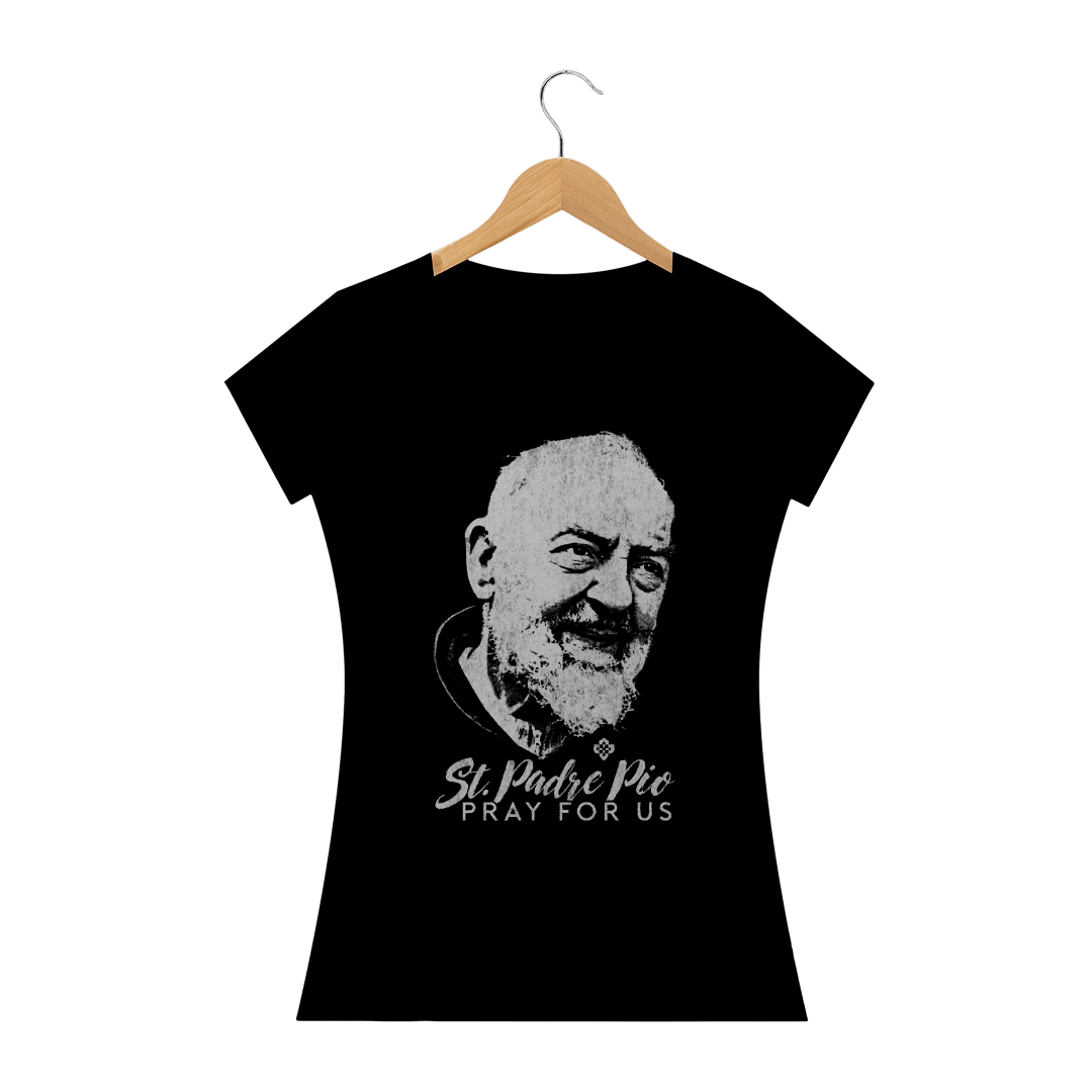 Camiseta Feminina São Padre Pio