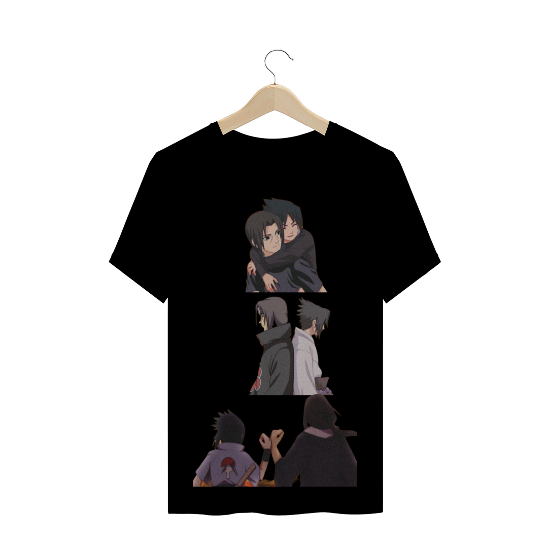 CAMISA SASUKE E ITACHI - NARUTO (PRETA) Nome do produto: CAMISA SASUKE E ITACHI - NARUTO (PRETA)