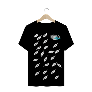 Camisa t-shirt plus-size penas