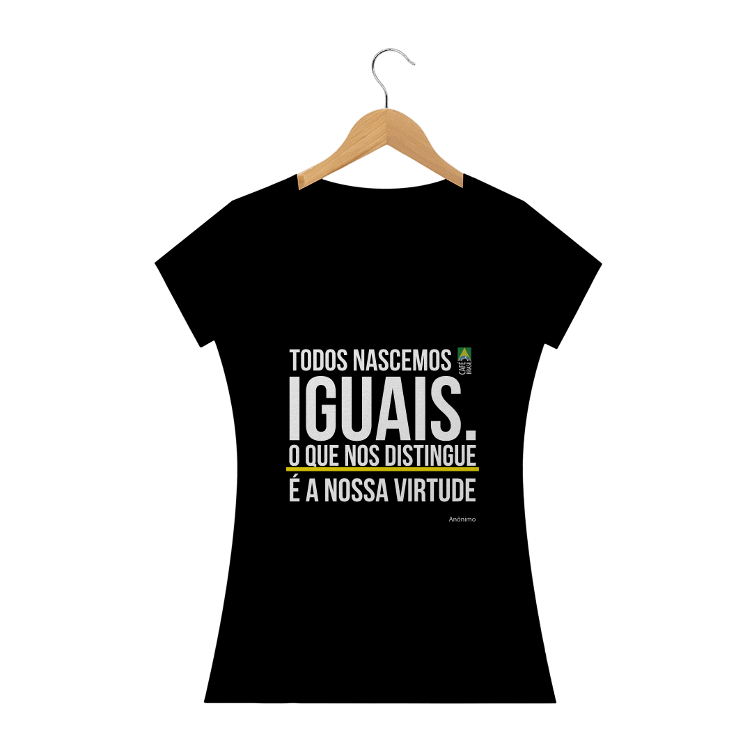 Camiseta Frase Anonimo Feminina