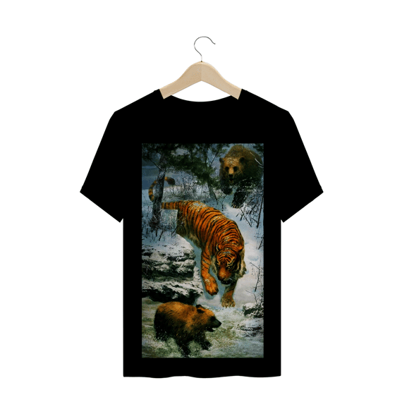 TIGRE SIBERIANO VS URSO PARDO DE AMUR - DESENHO