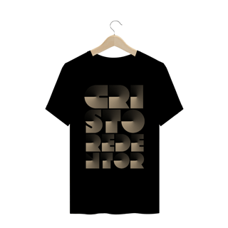 Nome do produto Camiseta Masculina Cristo Redentor radial dourado