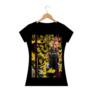 Punk!! Camisa Feminina Baby Long Quality