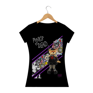Nome do produtoPunk's Not Dead!!!! Camisa Feminina Baby Long Quality