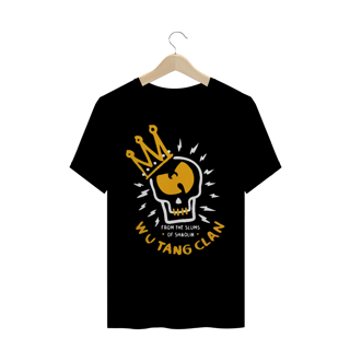 T-Shirt Camiseta de Malha Quality WUTANG Slum Shaolin Skull White