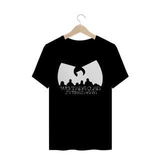 Camiseta de Malha Quality Wu Tang Clan Logo Strikes Again Branco