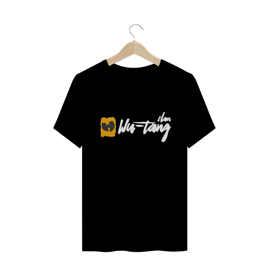 Nome do produto: Camiseta de Malha Wu Tang Clan Hip Hop PLUS SIZE Assinatura Grafite Amarelo