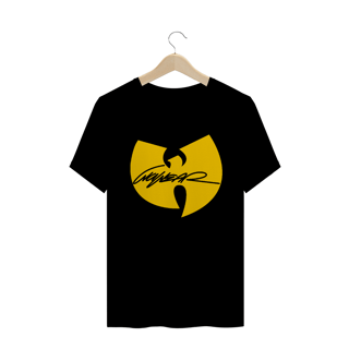 Nome do produtoCamiseta de Malha Wu Tang Clan Hip Hop PLUS SIZE Logo WuWear Amarelo