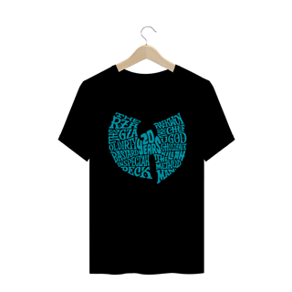 Nome do produtoCamiseta de Malha Wu Tang Clan Hip Hop PLUS SIZE 20 Years Azul
