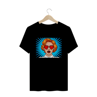 Nome do produto Camiseta Quality com Estampa Olhos de Coração