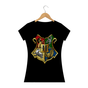 Camiseta Baby Look HP Houses - Filmes/Séries TV