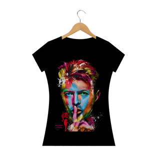 Nome do produtoDavid Bowie! Camisa Feminina Baby Long Quality