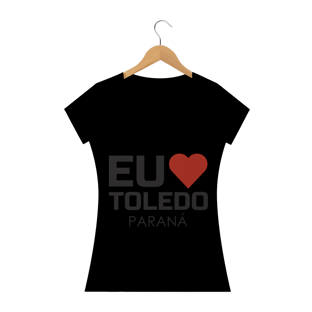 Nome do produtoCamiseta Baby Long Feminina - Eu Amo Toledo Paraná
