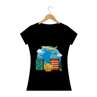 Nome do produtoCamiseta Baby Long Feminina - Travel Time