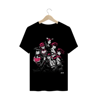 Nome do produtoCamiseta Jonathan, Joseph, Jotaro, Josuke, Giorno e Jolyne (Todos os Joestar) - JoJo's Bizarre Adventure ALTERNATIVO