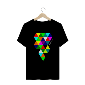 Triângulos Coloridos, Camiseta Masculina, Bluza.com.br