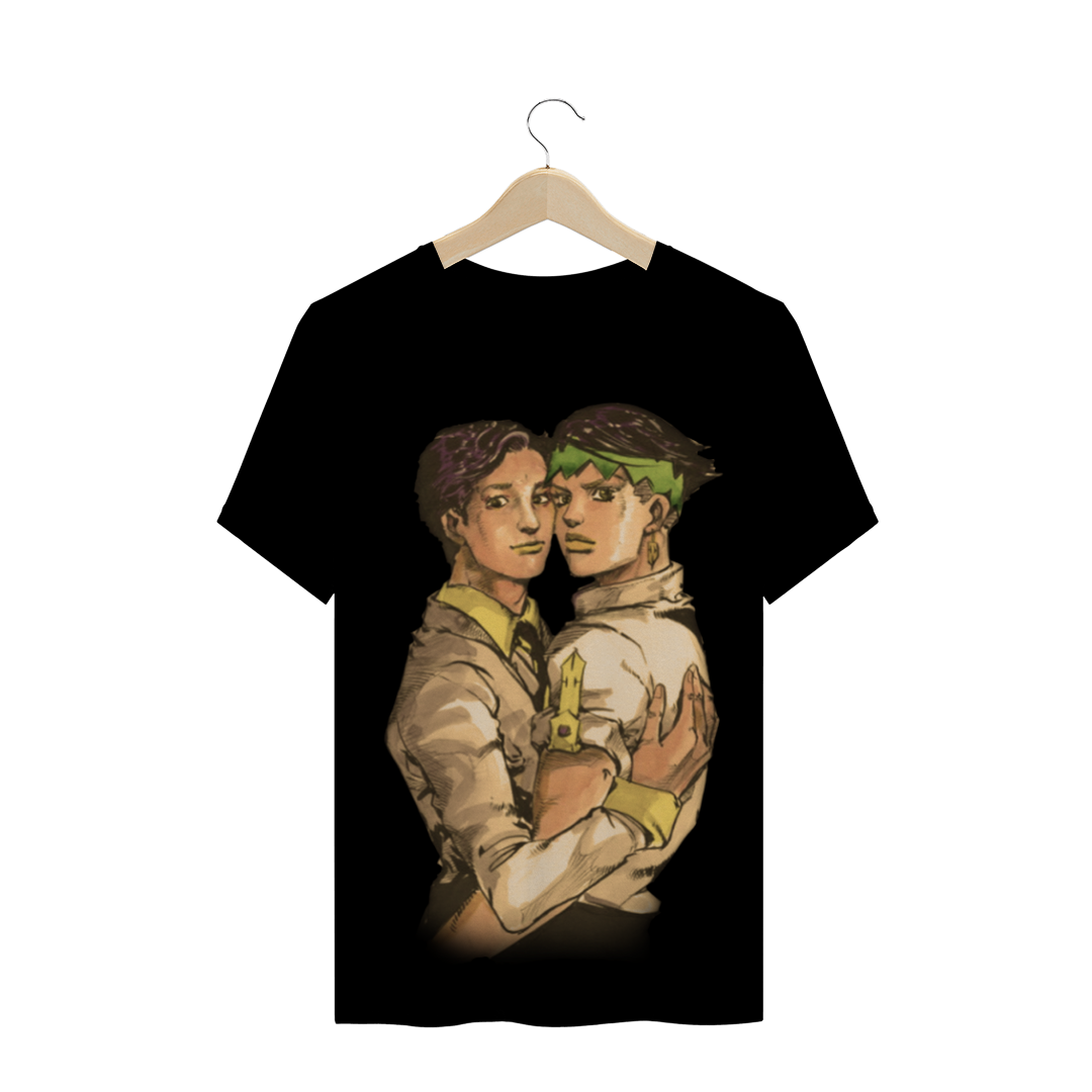 Camiseta Rohan Kishibe e Hirohiko Araki - JoJo's Bizarre Adventure Part 4: Diamond Is Unbreakable